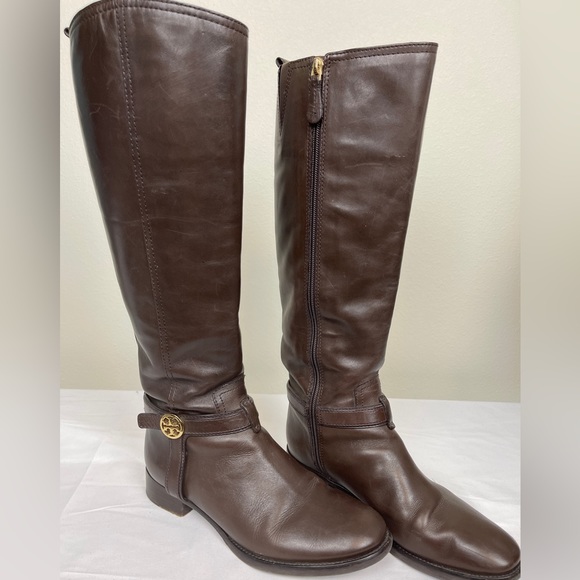 Tory Burch Shoes Tory Burch Brown Leather Riding Boots Size 8 M